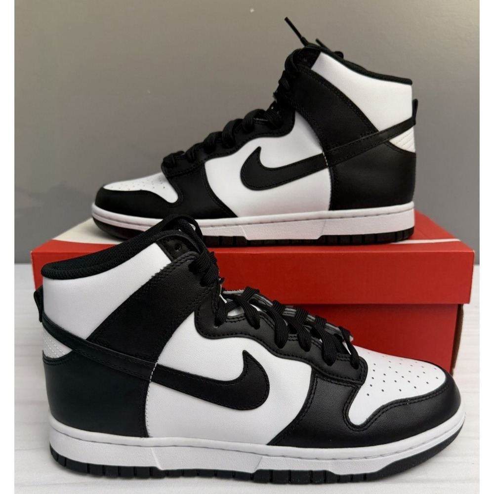 Nike Dunk Hi Retro Black White Panda DD1399-105 Fashion Shoes 8.5M/10W